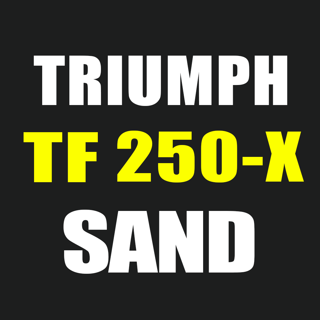 Triumph TF 250-X SAND MX Setup